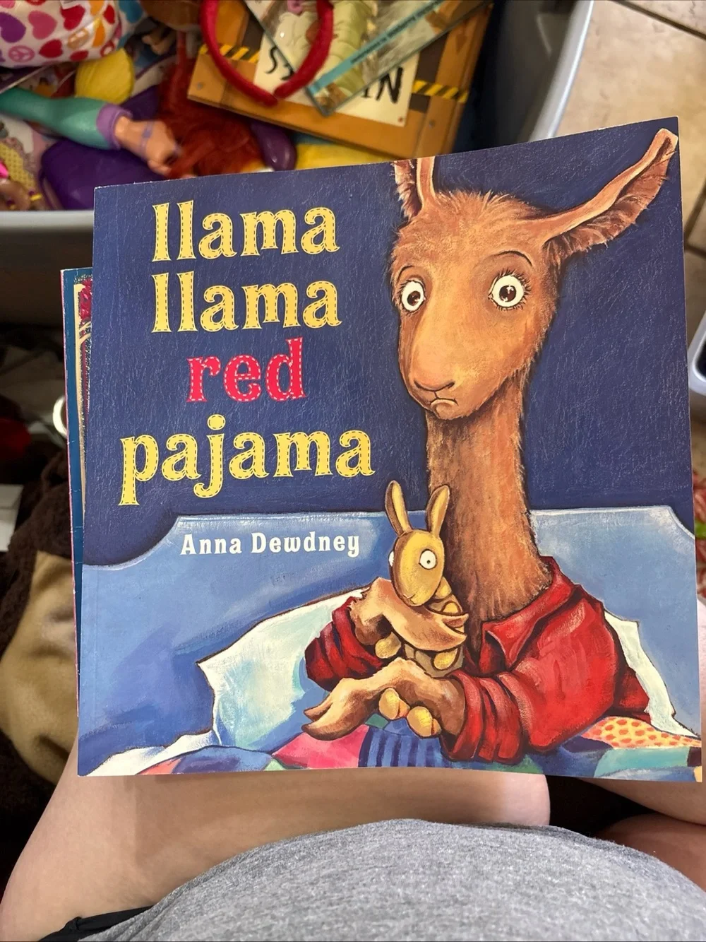 Scholastic Llama Llama Red Pajama Picture Book - Blue and Red Cover